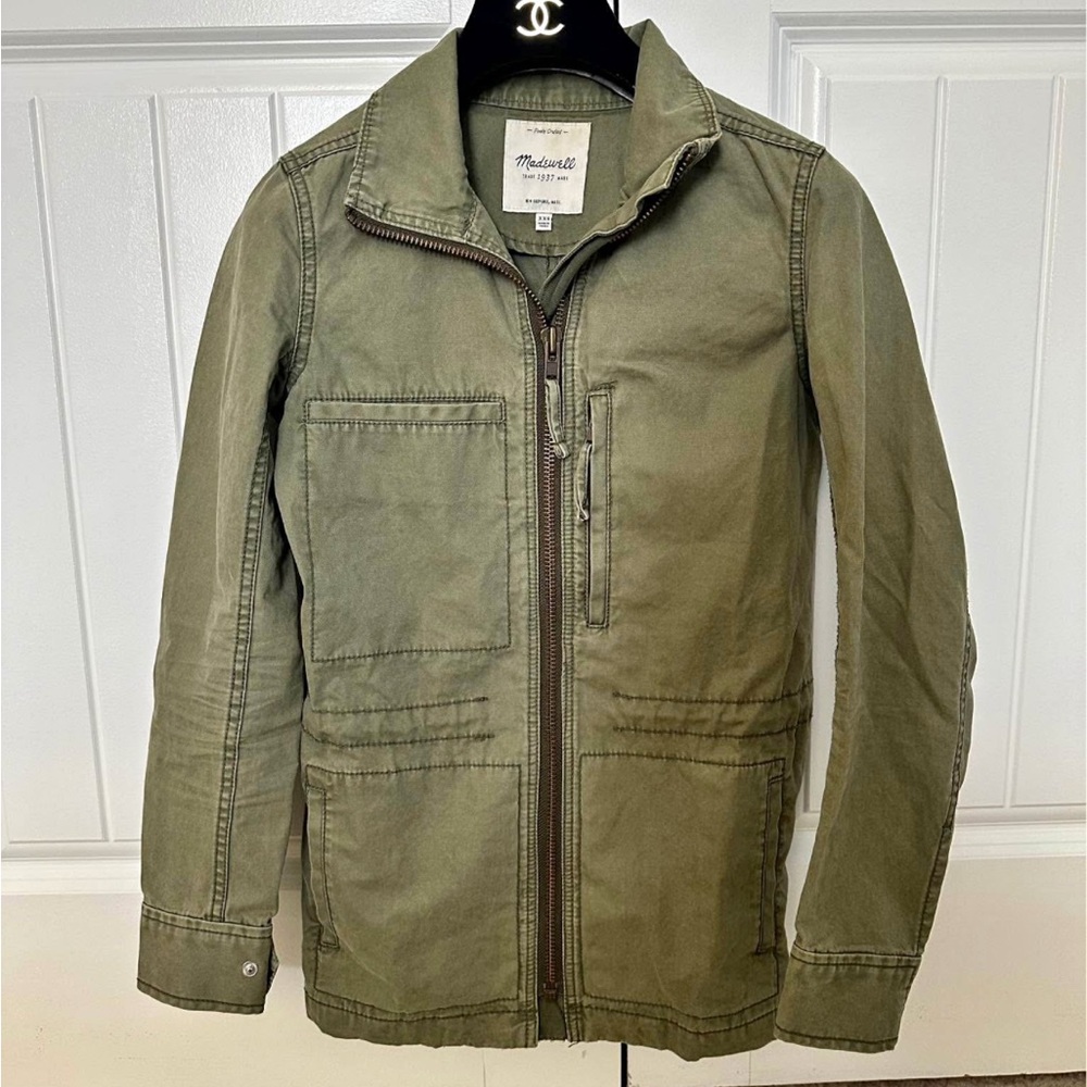 Madewell Olive Green Zip Jacket